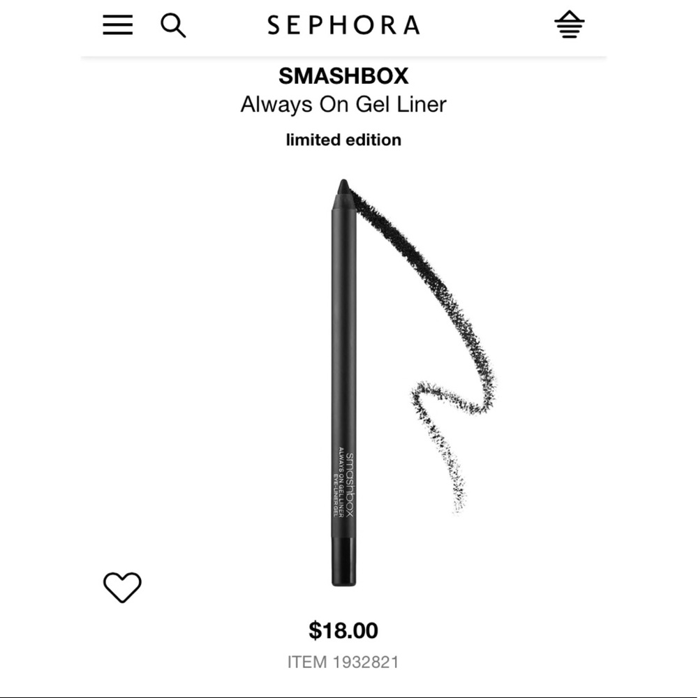 B2G1FREE👀EYES👀 Smashbox Always On Gel Eyeliner